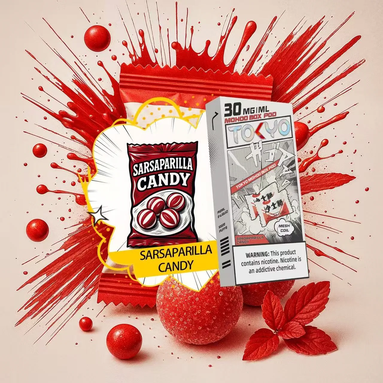 東京魔盒煙彈沙士糖果口味